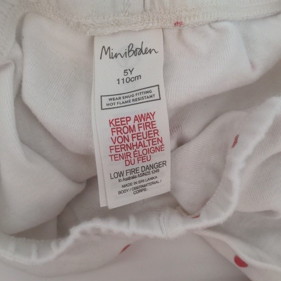 Mini Boden White Pink Polka Dots Pull On Pants‎ Size 5Y - Picture 10 of 10